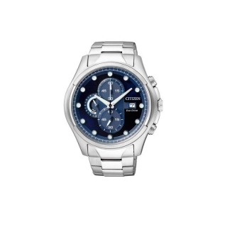 Orologio cronografo Crono Street di Citizen. Movimento Eco-Drive a carica luce infinita, con riserva di carica di 210 giorni.