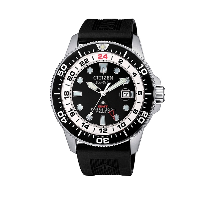 Orologio da uomo Diver`s professionale certificato ISO 6425 di Citizen. Movimento Eco Drive, cassa in Super Titanio.
