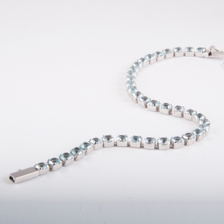 Selezione Ravelli | Bracciale Tennis topazi azzurri