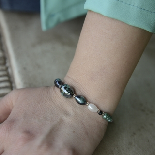 Bracciale Crevan di Antica Murrina con perle di vetro di Murano con varie lavorazioni veneziane.