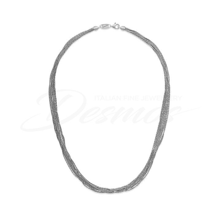 Desmos | Collana Spark  multifilo in argento 925
