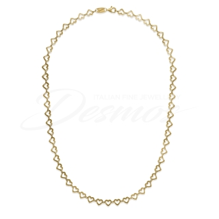Desmos | Collana Arte Cuore in argento gold