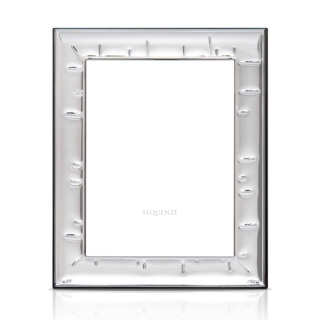 Sequenze. Portafoto in argento collezione Pad. Misure 10x15 cm. Made in Italy.