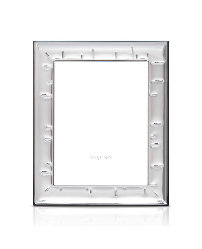 Sequenze. Portafoto in argento collezione Pad. Misure 10x15 cm. Made in Italy.