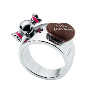Anello Morellato donna in acciaio 316L della collezione Happy.