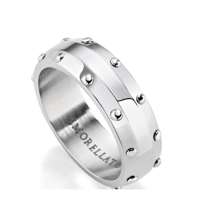 Anello Morellato fascia uomo in acciaio 316L. Misura 19. Made in Italy.