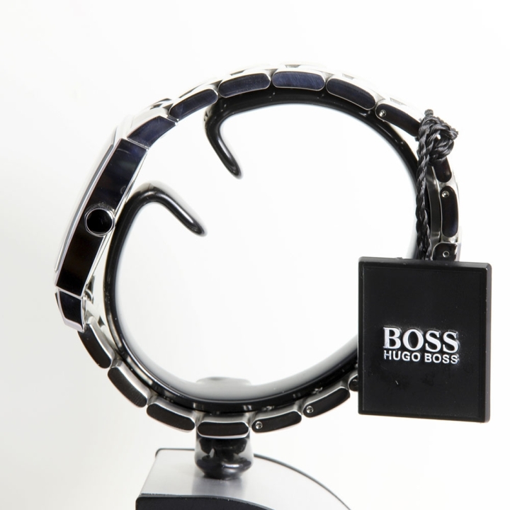 Orologio da uomo Hugo Boss, con cassa e cinturino in acciaio.