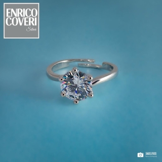 Coveri Jewels | Anello solitario zircone bianco