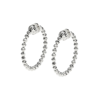 Desmos | Orecchini Crystal Hoop in argento 925
