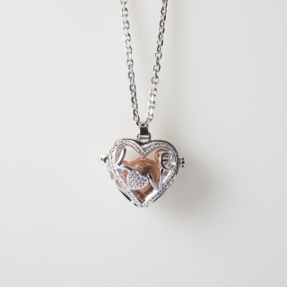 Chiama Angeli | Collana Chiama Angeli cuore con palla rosè