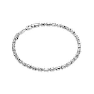 Desmos | BRACCIALE BARREL CRYSTAL in argento 925 rodiato