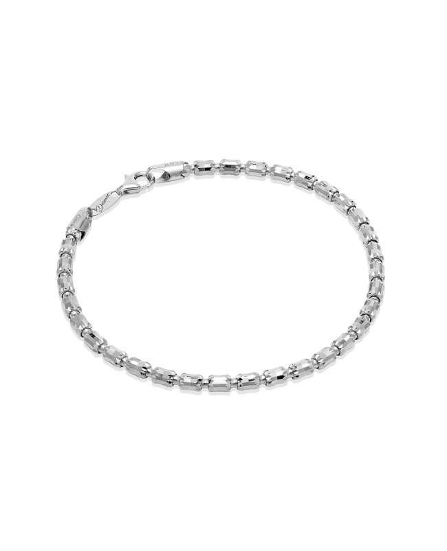 Desmos | BRACCIALE BARREL CRYSTAL in argento 925 rodiato