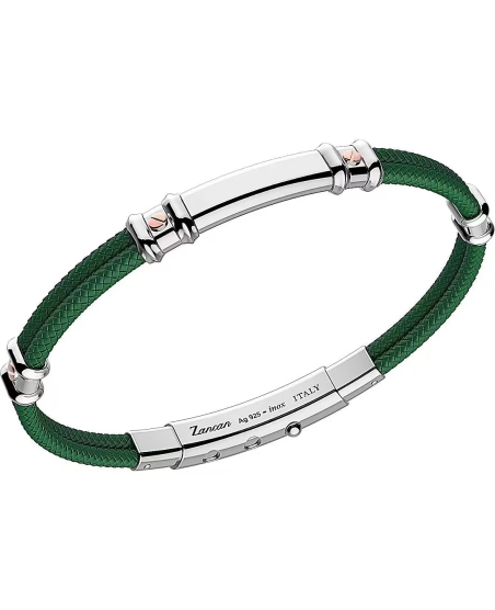 Zancan | Bracciale da uomo verde in Klevar