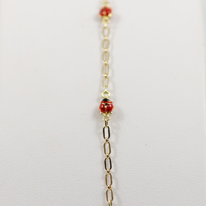 Selezione Ravelli | Bracciale coccinelle in oro giallo