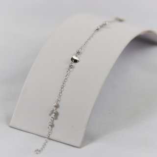 Selezione Ravelli | Bracciale cuori in oro bianco