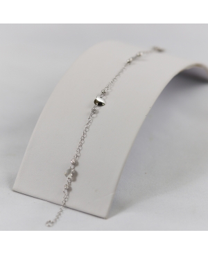 Selezione Ravelli | Bracciale cuori in oro bianco
