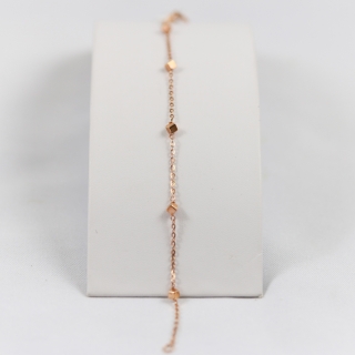 Selezione Ravelli | Bracciale cubi in oro rosè