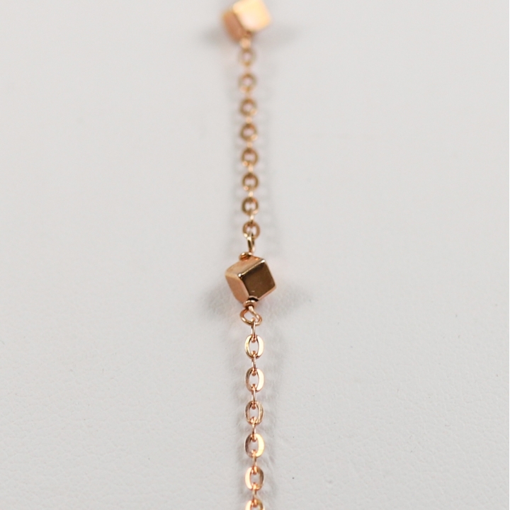 Selezione Ravelli | Bracciale cubi in oro rosè