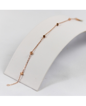 Selezione Ravelli | Bracciale cubi in oro rosè