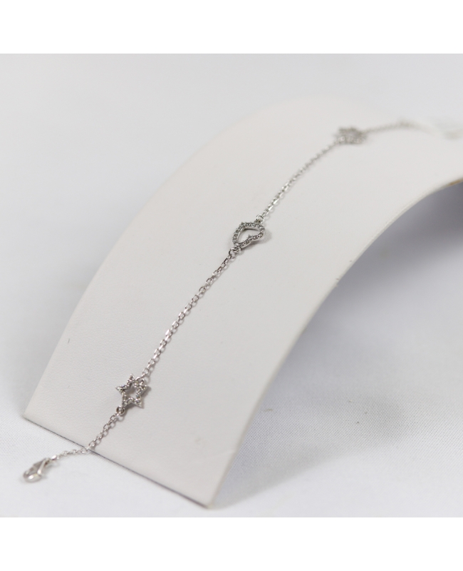 Selezione Ravelli | Bracciale cuore, stella e fiore