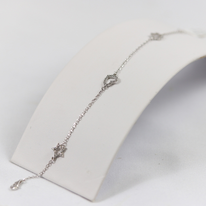 Selezione Ravelli | Bracciale cuore, stella e fiore