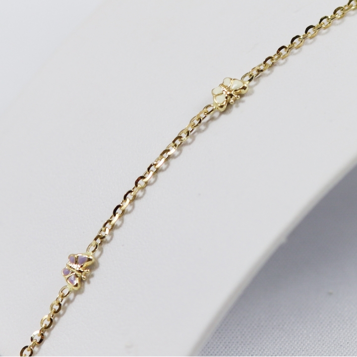Selezione Ravelli | Bracciale con farfalline smaltate
