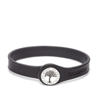 Life – Bracciale pelle nero