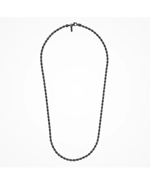 Desmos | Collana Barrel Crystal argento brunito