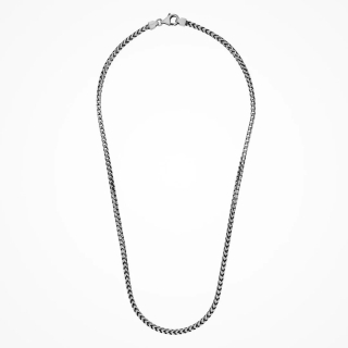 Desmos | Collana Fish Bone in argento brunito