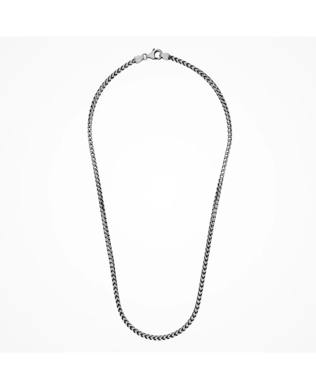 Desmos | Collana Fish Bone in argento brunito Desmos | Collana Fish Bone in argento brunito