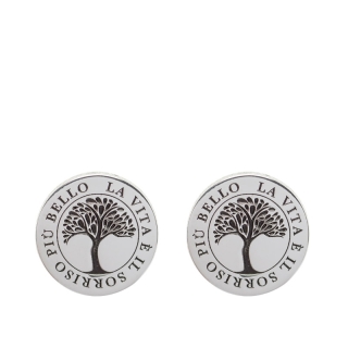 Life – Orecchini lobo argento 1cm - Cuorepuro.
