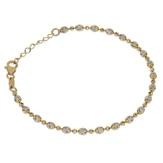 Desmos | Bracciale Lovely in oro bianco e giallo