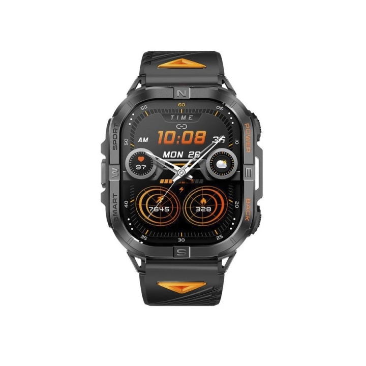 Smarty | Smartwatch Amoled Nero e Arancione