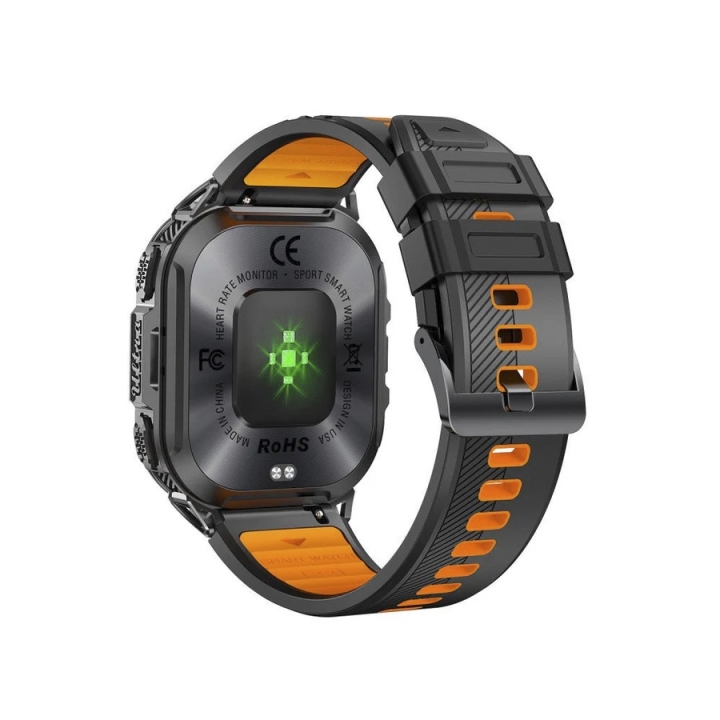 Smarty | Smartwatch Amoled Nero e Arancione