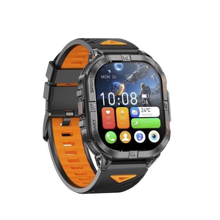 Smarty | Smartwatch Amoled Nero e Arancione