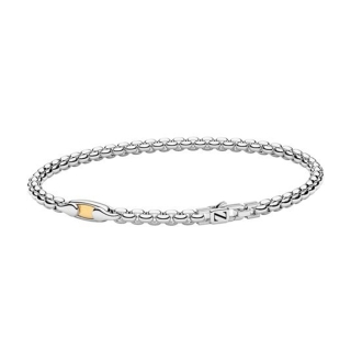 Zancan | Bracciale Insignia in argento con inserto in oro ESB390G