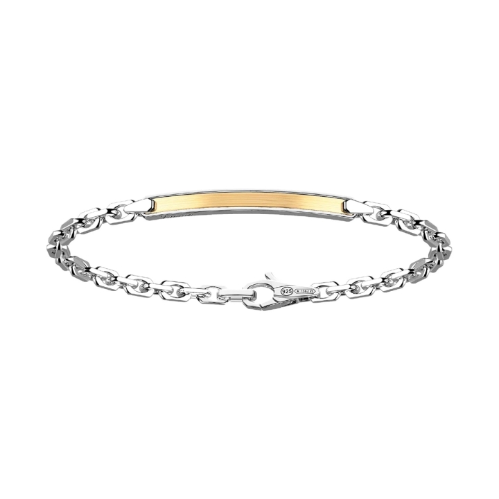 Zancan | Bracciale in argento con targa in oro ESB443G