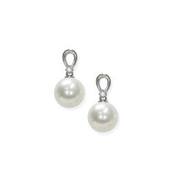 Mayumi | Orecchini in Oro bianco, Diamanti e Perle Akoya ORM337