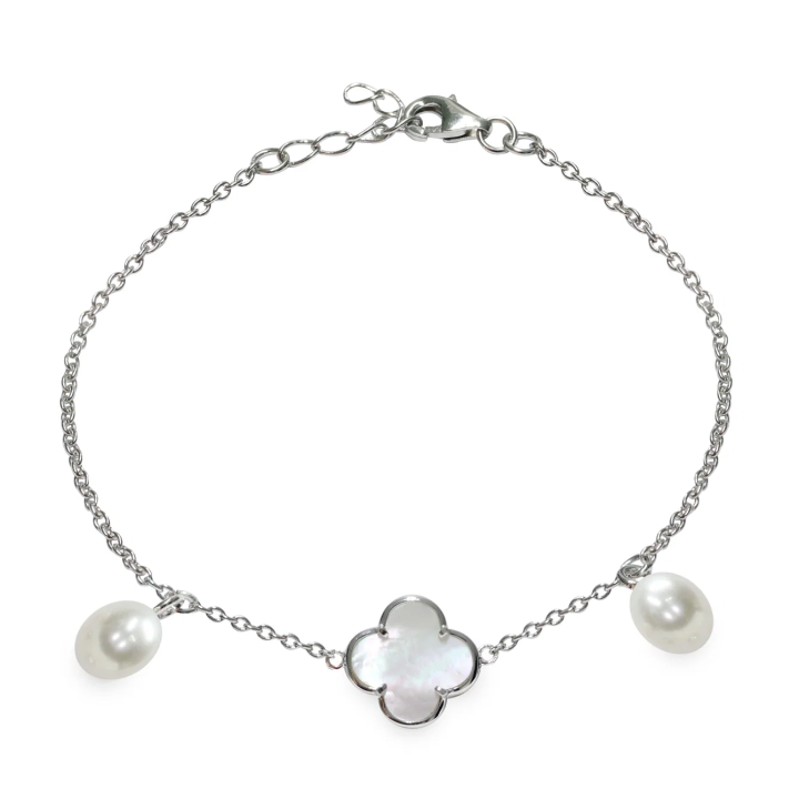 Mayumi | Bracciale in Argento 925‰  e Perle Piena Perlagione