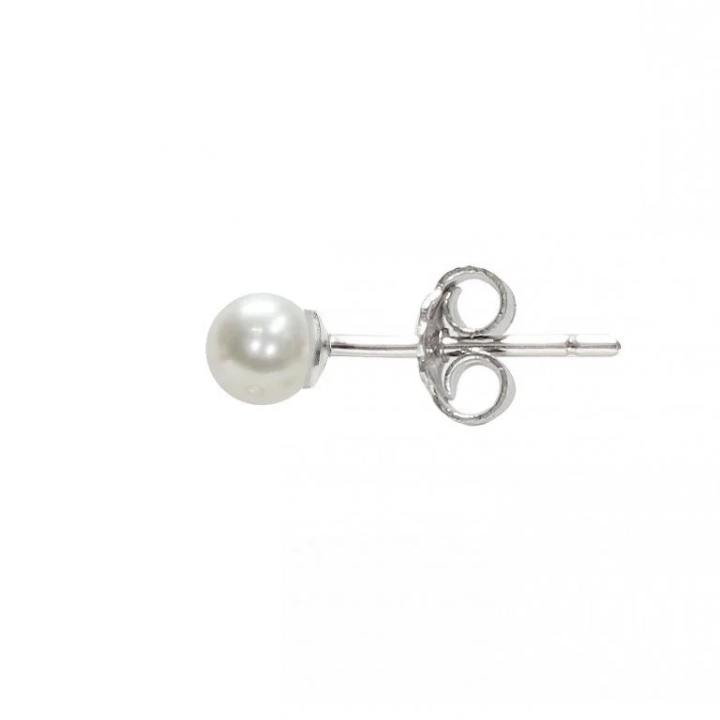 Orecchini Mayumi oro bianco 18 kt e perle | Ravelli
