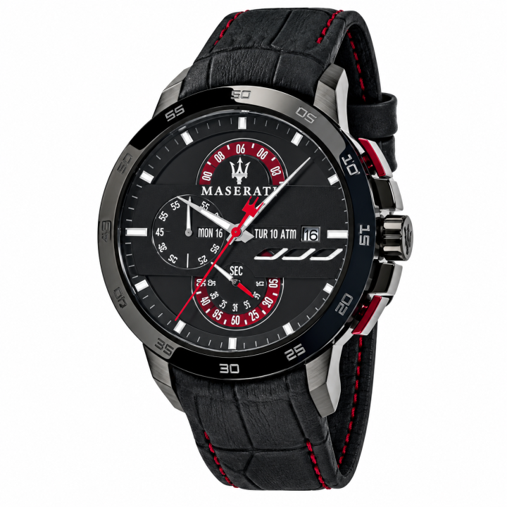 Maserati Ingegno R8871619003: cronografo al quarzo con cassa in acciaio da 45 mm