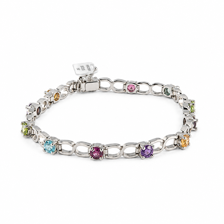White gold bracelet & tourmalines | Ravelli