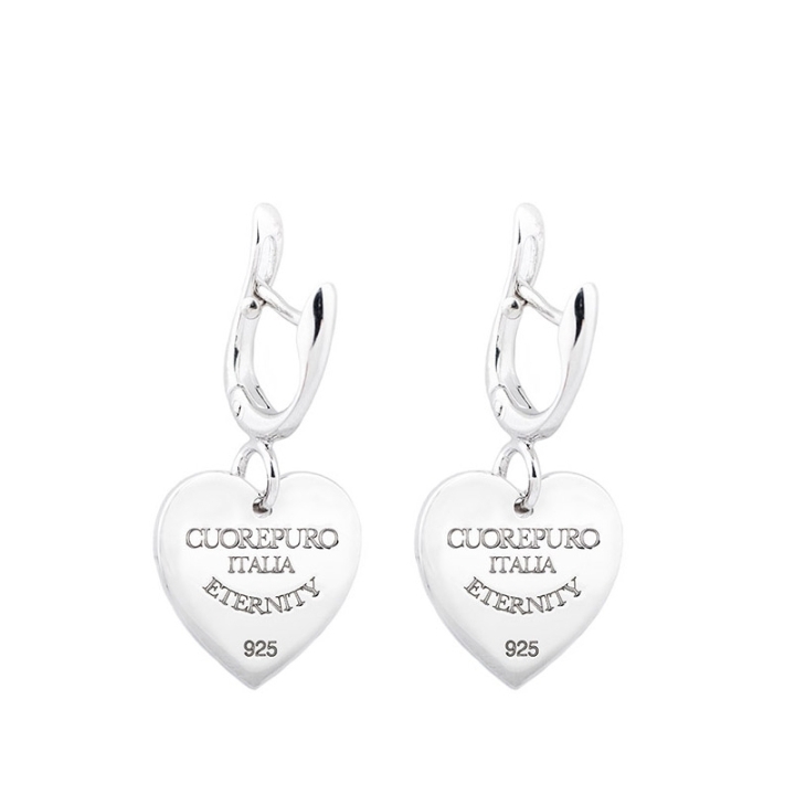 Amore Eterno – Orecchini pendenti cuore 1,5 cm - Cuorepuro.