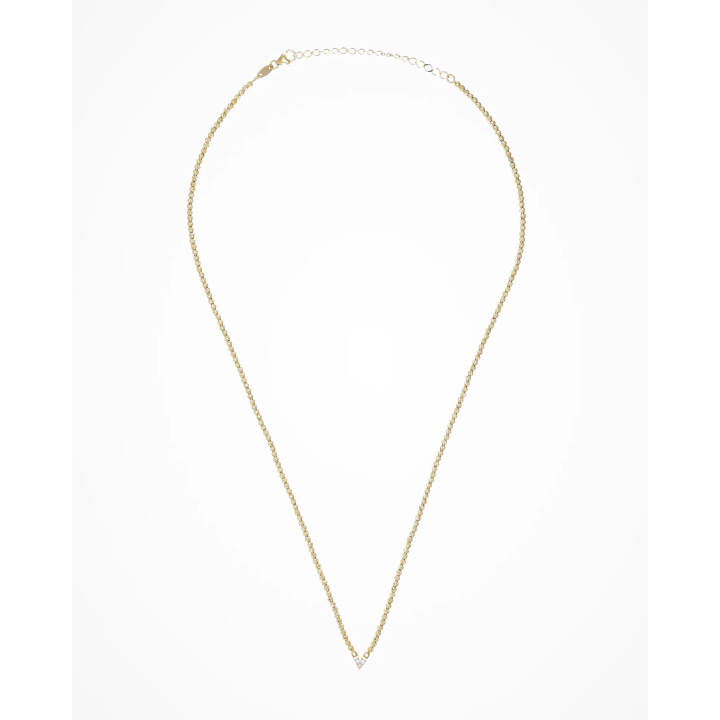 Desmos | Collana Slash V in oro e diamanti