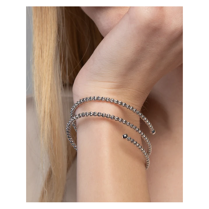 Desmos | Bracciale Crystal a molla in argento W18