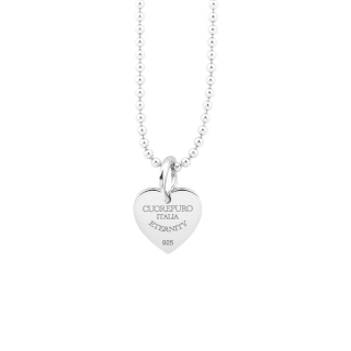 Collana 05 45 cm Amore Eterno in argento 925 rodiato.