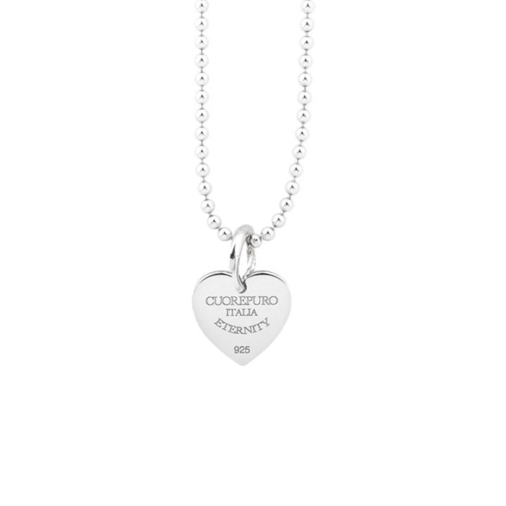 Collana 05 45 cm Amore Eterno in argento 925 rodiato.