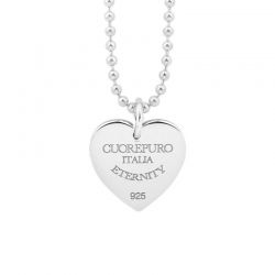 Collana 03 - 80 cm - Amore Eterno – Linea Classica – argento 925 rodiato di Cuorepuro.
