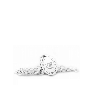 Bracciale Collezione Cerchio della Vita - Love - di Cuorepuro, in argento 925 rodiato.