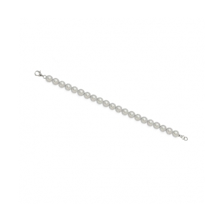 Bracciale in Argento 925‰ con  Perle Piena Perlagione - BS150, lunghezza 19,5 cm, collezione Jolie di Mayumi, made in Italy.